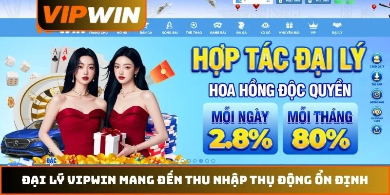 Đại lý VIPWIN mang đến thu nhập thụ động ổn định