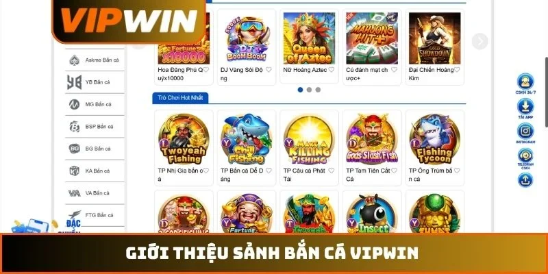 Giới thiệu sảnh bắn cá VIPWIN