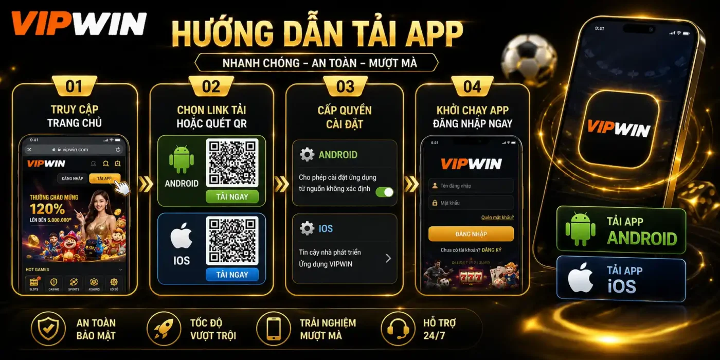 Trang chủ 22 Hướng dẫn tải ứng dụng VIPWIN