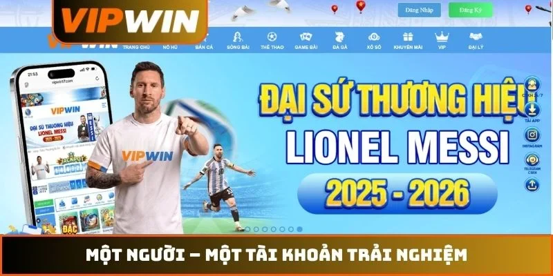 Một người – một tài khoản trải nghiệm